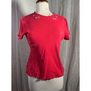 Bette & Court Blouse Size M Women's 90's VTG Romantic Academia Top
